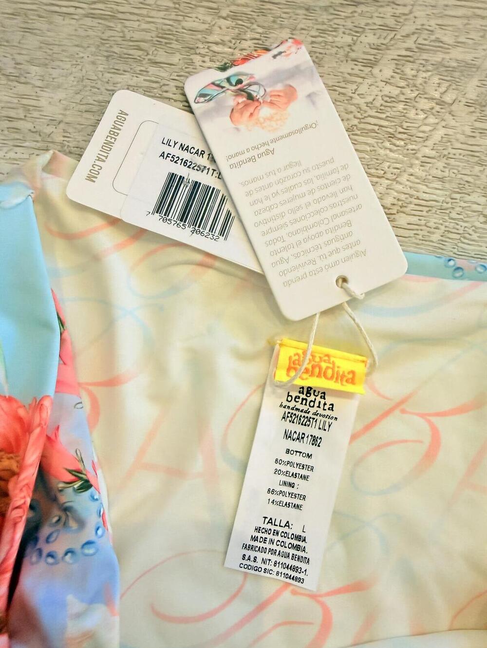 Agua Bendita Crystal Rocio Navarro Bikini Bottom NWT - Picture 4 of 7